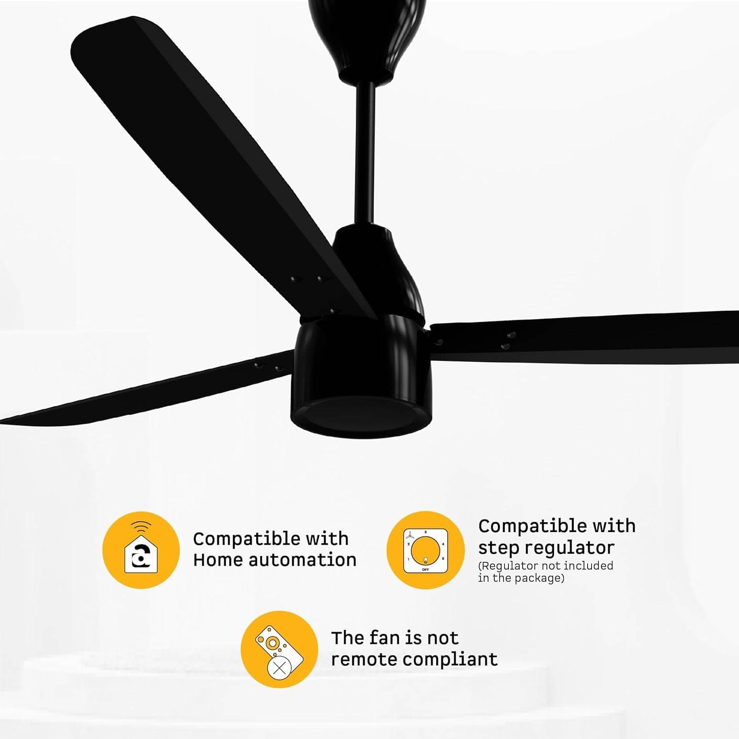 Atomberg 1200mm BLDC Fan - Ceiling fans | Black | 220 - 240 V - View 6