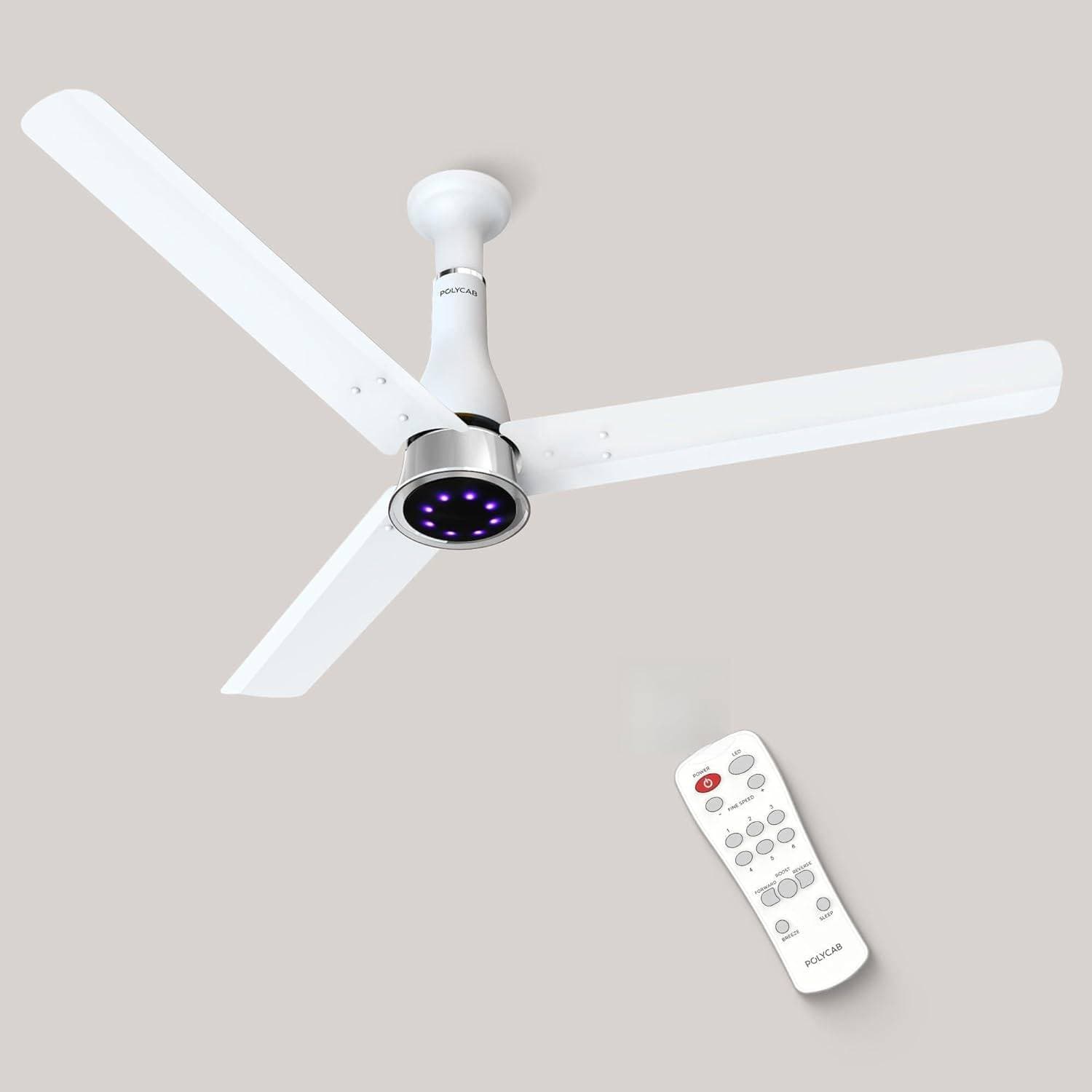 Polycab Superb Plus DLX 1 Star Ceiling Fan - Ceiling Fan | Smoke Brown | FCESEST158M - View 6