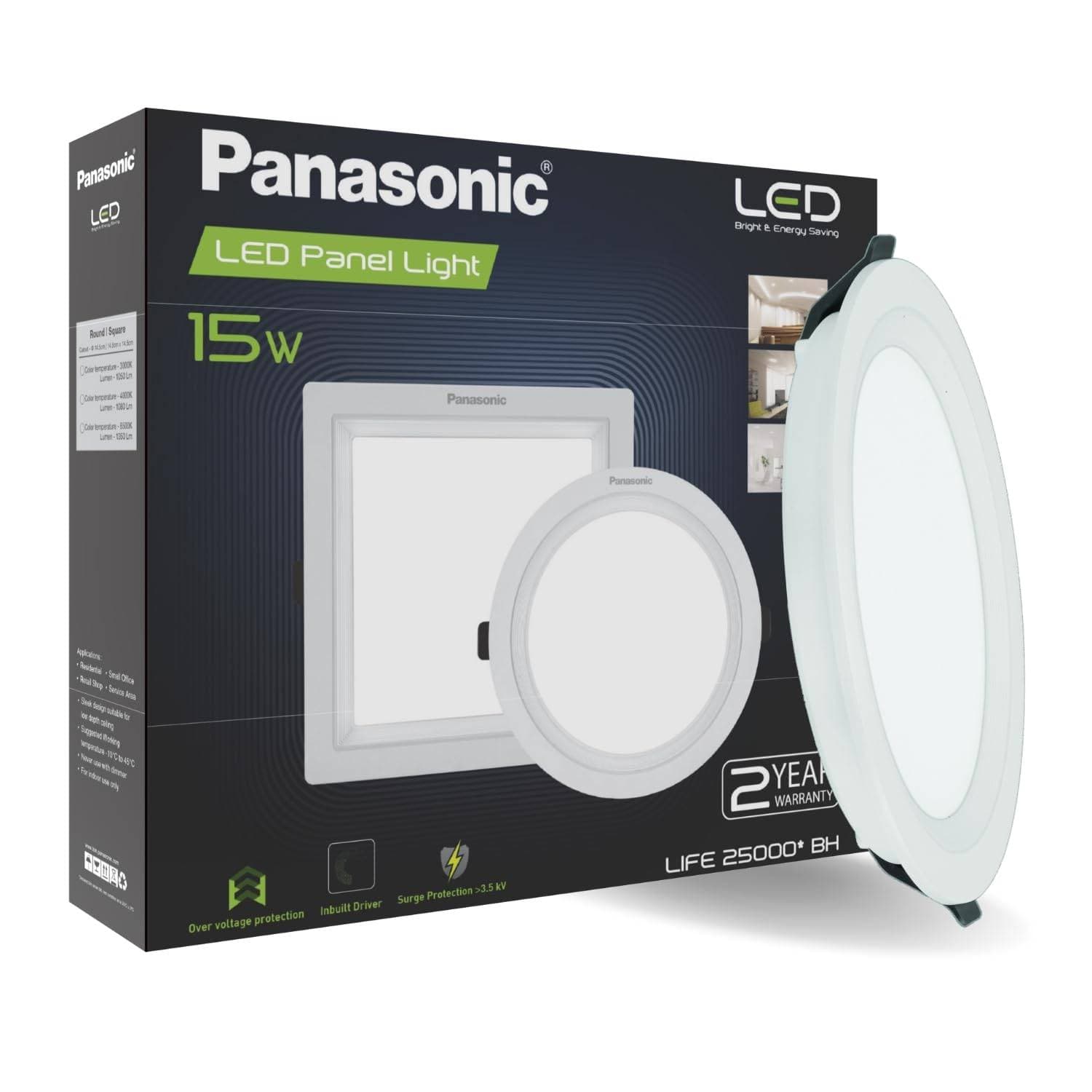 Panasonic LED Panel Light with Driver - Panel Light | Cool White | Home, Small Offices, Service Areas, Retail Shops - View 6