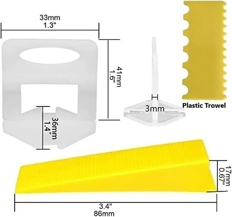 MYK Laticrete Yellow Spacer (Pack of 100 Pcs) - 2 mm | 2mm | To create uniform spacing between tiles / stones resulting in an aesthetic and functionally stable tile /stone assembly. - View 10