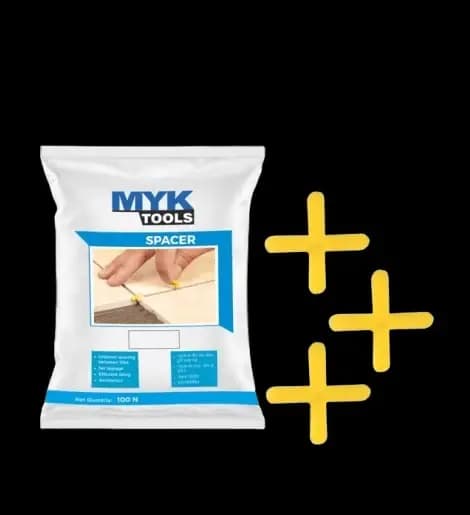 MYK Laticrete Yellow Spacer (Pack of 100 Pcs) - 2 mm | 2mm | To create uniform spacing between tiles / stones resulting in an aesthetic and functionally stable tile /stone assembly. - View 11